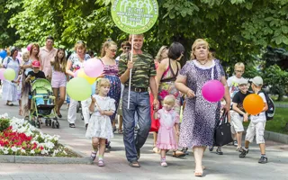 В Севастополе состоялся Парад счастливых семей