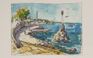 В Севастополе открылась выставка скетчей Сергея Меркулова
