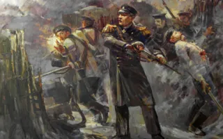 ​Художники устроили пленэр на фоне военно-исторического фестиваля