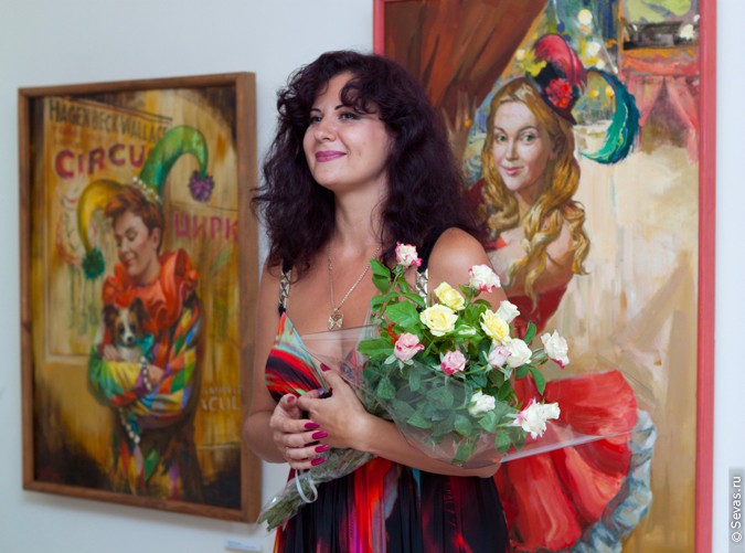 художница Анжела Моисеенко, выставки Севастополь, новости Севастополя, выставка Цирк зажигает огни, севастопольские художники, художники Севастополя, крымские художники, художники Крыма, украинские художники, художники Украины