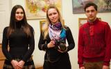 Участники выставки Виктория Якушева, Валерия Переплётчикова, Илья Шабалин