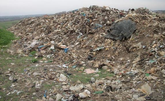 В Севастополе начали чистить от мусора свалку у Юхариной балки
