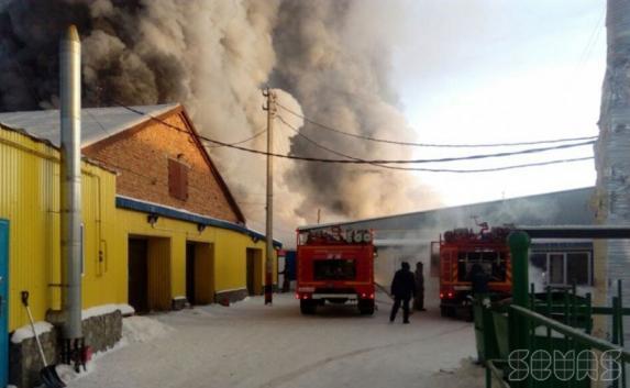 При пожаре на фабрике под Новосибирском погибли 10 человек (фото, видео)