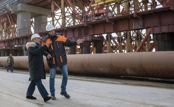 Основную часть железной дороги на Крымском мосту завершат в 2018 году