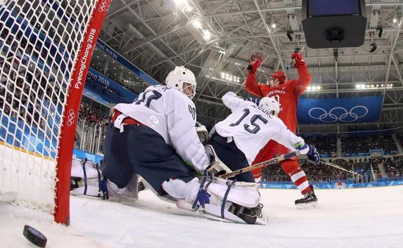 Российские хоккеисты разбили сборную Словении на Олимпиаде