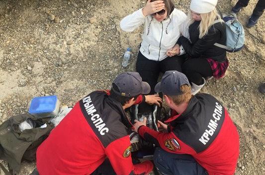 Крымские спасатели помогли горе-туристке на Демерджи 