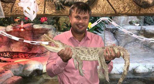Единственный в России крокодил-альбинос поселился в Ялте
