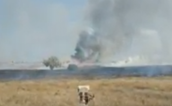Под Севастополем горел военный аэродром (видео)