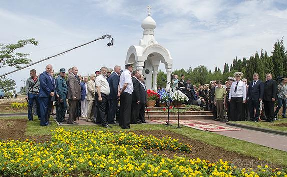 В Парке Победы установили часовню в честь защитников отечества