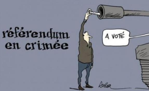 В «Шарли Эбдо» публиковали карикатуры о референдуме в Крыму