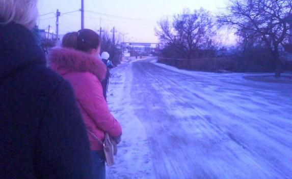В пригороде Севастополя из-за мороза снова проблемы с транспортом