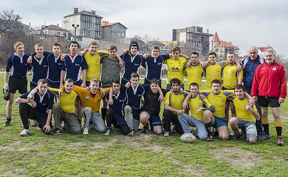 Первый товарищеский матч по регби среди севастопольских студентов 