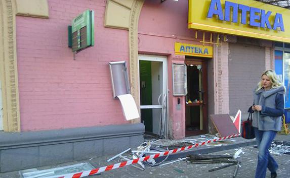 В Киеве прогремел взрыв у «Сбербанка России» 