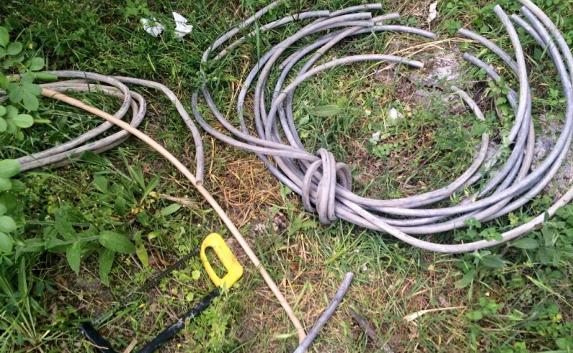 В Ялте на «горячем» задержан похититель кабеля