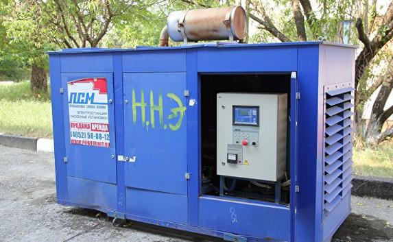 В Крыму все дизель-генераторы подключат до вечера 5 августа