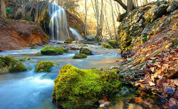 ​Достопримечательности Крыма: Водопад Серебряные струи