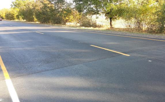 Дорогу от Симферополя до Феодосии разметили в два цвета