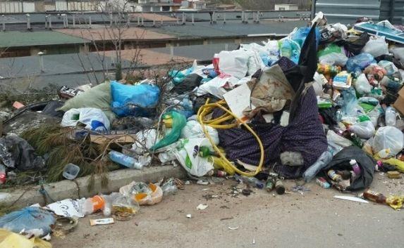 После праздников дворы Севастополя завалены мусором