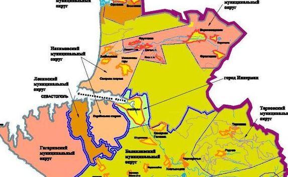 Границы районов и округов Севастополя оформят официально