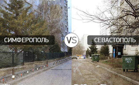 Севастополь против Симферополя: где ухоженнее дворы?