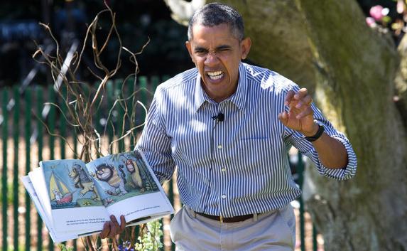 Обама нарычал на детей на празднике Пасхи