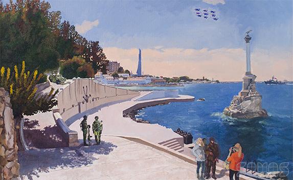 Выставка картин, посвящённая Дню Победы, открылась в Севастополе