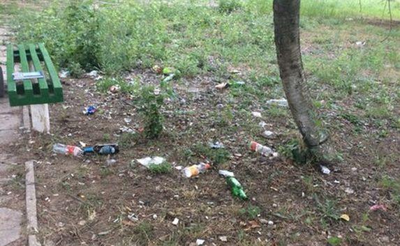 Парк в посёлке Любимовка: уборка мусора — есть, изменений — нет