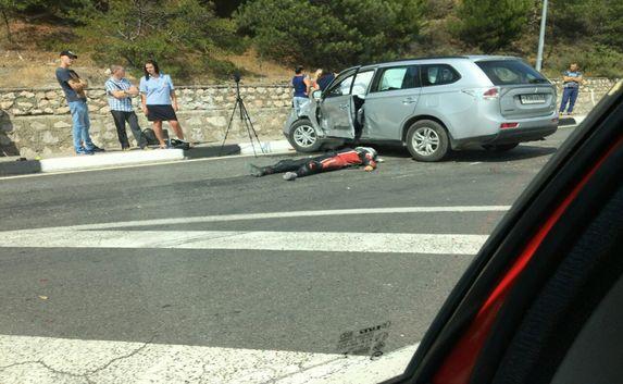 Мотоциклист погиб в ДТП возле Фороса (фото)(видео)