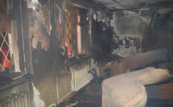 В жилом доме в Балаклавском районе загорелась квартира