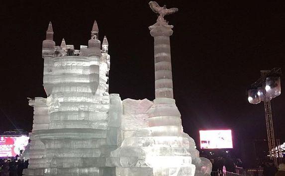 Ледяные символы Крыма и Севастополя представлены в Москве