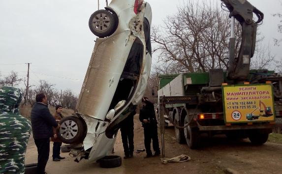 ДТП на крымской трассе: автомобиль KIA «всмятку» (фото)
