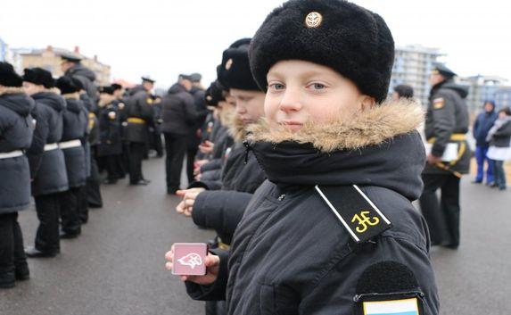 Севастопольские кадеты вступили в ряды «Юнармии» (фото)