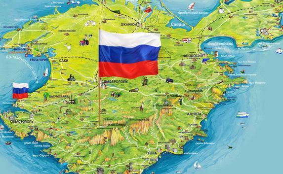 Немцы учат язык по учебнику с картой, где Крым российский