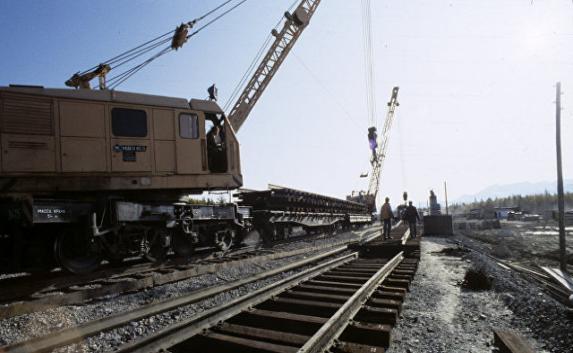 Укладку рельсов на железной дороге в обход Украины завершат к 1 августа 