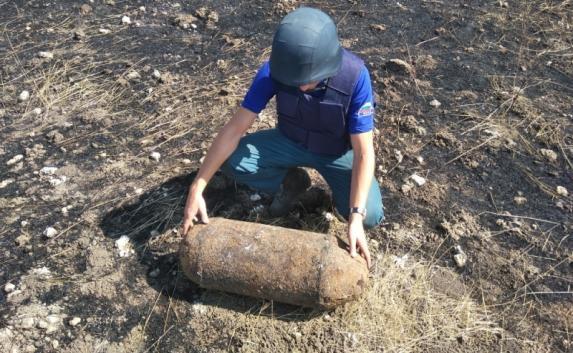 В Крыму нашли 100-килограммовую фугасную авиабомбу 