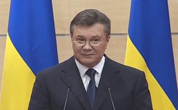 Янукович в отколе Крыма обвинил «майданную власть» и пообещал скоро вернуться