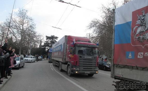 Москва отправит в Севастополь 30 единиц транспорта и 20 тонн медикаментов