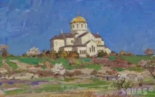 Весну, еще только наступившую, уже можно увидеть в картинах с пленэра «Аквамарин»