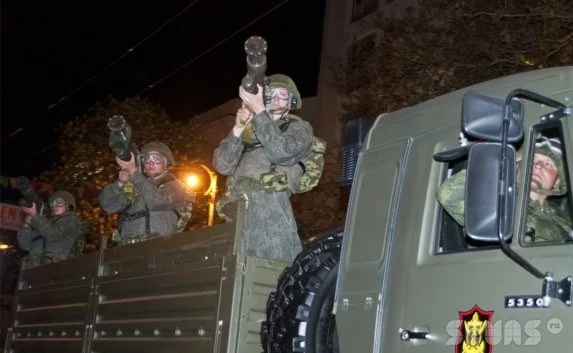 Генеральная репетиция прохождения войск на Параде Победителей в Севастополе