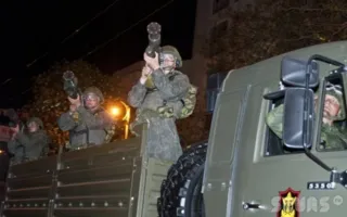 Генеральная репетиция прохождения войск на Параде Победителей в Севастополе