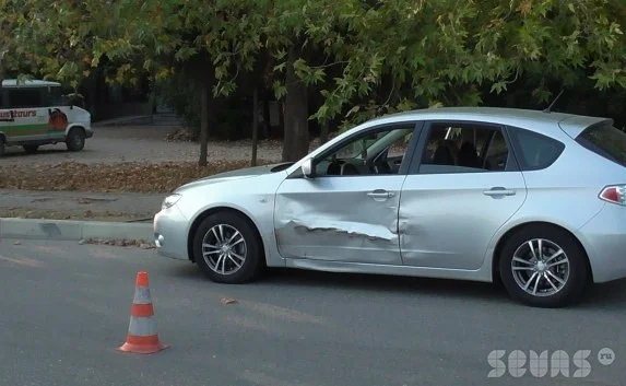 В Севастополе российский автомобиль выехал на встречную полосу и совершил ДТП 