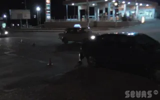 Иномарка протаранила «Ford» и скрылась с места ДТП. Видео последствий аварии