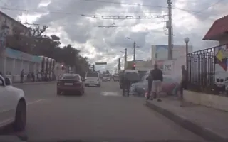 Загорелся автомобиль «Жигули» в районе остановки «Почта»