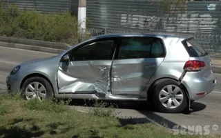 В районе Восставших столкнулись два автомобиля. Видео ДТП