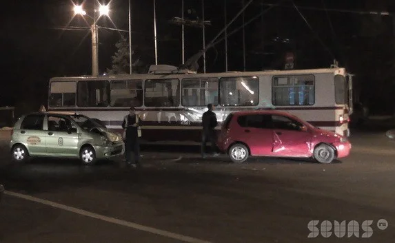 Водитель-ученик на автомобиле «Matiz» протаранил «Chevrolet»