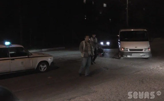 На улице Вакуленчука байкер пострадал при столкновении с микроавтобусом