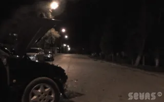 В Севастополе на улице Богданова автомобиль «BMW» протаранил «Ford». Видео последствий ДТП