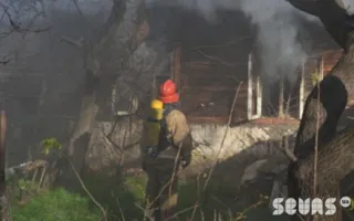 В садовом товариществе сгорел дом из-за печного отопления