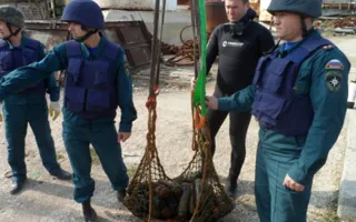 Со дна Южной бухты подняли 145 артиллерийских снарядов