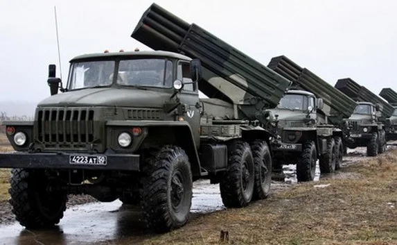 На границе с Харьковом и Мариуполем замечена военная техника с системой «Град»